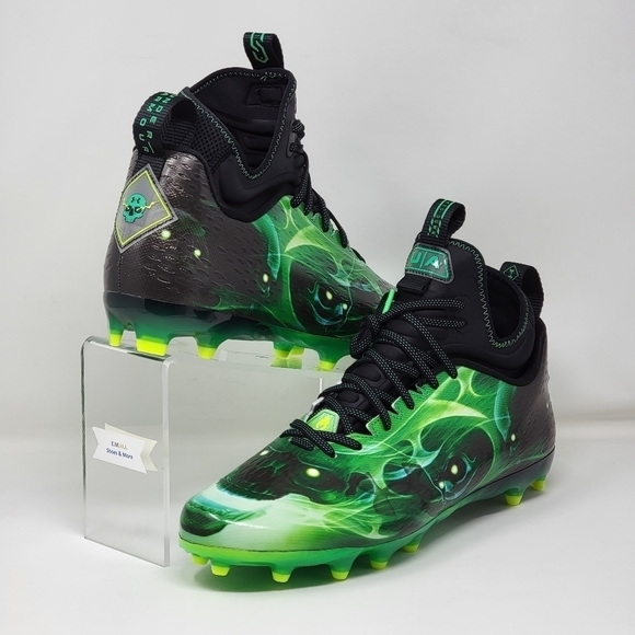 Under Armour Spotlight Lux MC LE Slime Football Cleats 3025376 001 Men Sz Multi